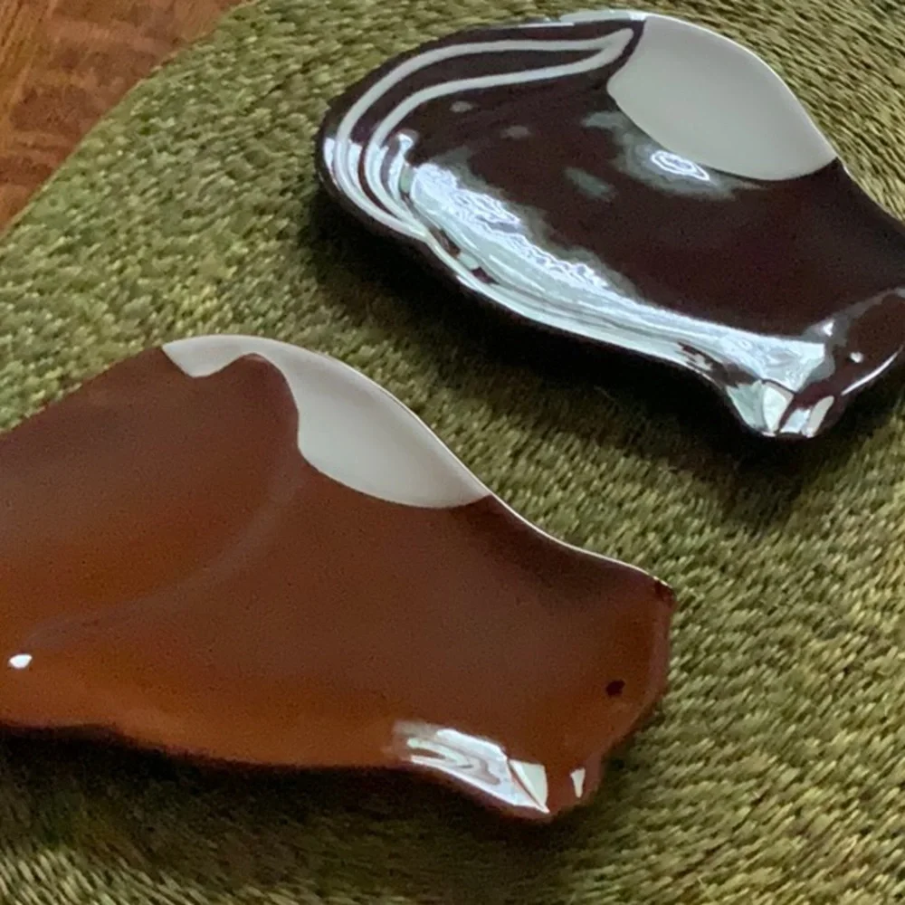 Woodland Animal Trinket Dishes, Set of 2 Ceramic Animal